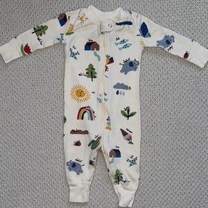 Hanna Andersson Printed Baby Sleeper. GUC, size 3-6 months. (60cm)